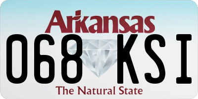 AR license plate 068KSI