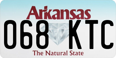 AR license plate 068KTC