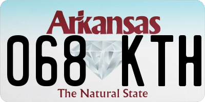 AR license plate 068KTH