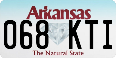 AR license plate 068KTI