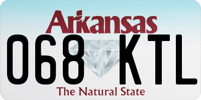 AR license plate 068KTL