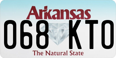 AR license plate 068KTO