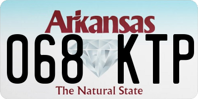 AR license plate 068KTP