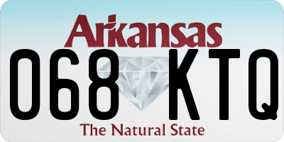 AR license plate 068KTQ