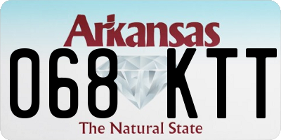 AR license plate 068KTT