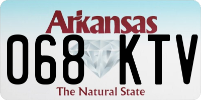 AR license plate 068KTV