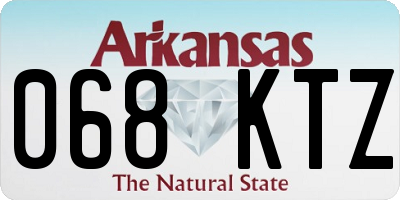 AR license plate 068KTZ