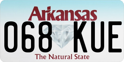 AR license plate 068KUE