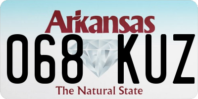 AR license plate 068KUZ