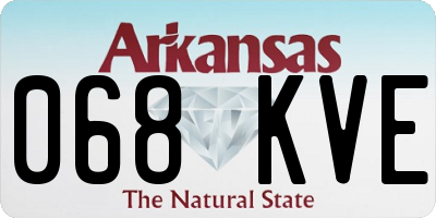 AR license plate 068KVE