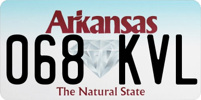 AR license plate 068KVL