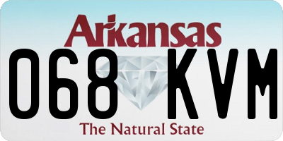 AR license plate 068KVM