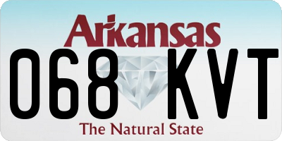 AR license plate 068KVT
