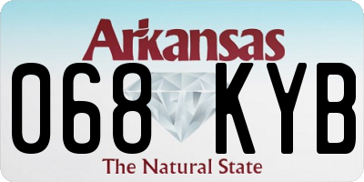 AR license plate 068KYB