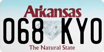 AR license plate 068KYO