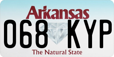AR license plate 068KYP