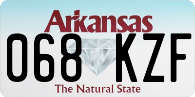 AR license plate 068KZF