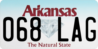 AR license plate 068LAG