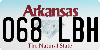 AR license plate 068LBH