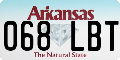 AR license plate 068LBT