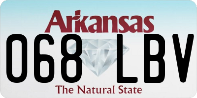 AR license plate 068LBV
