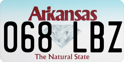 AR license plate 068LBZ
