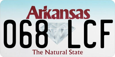 AR license plate 068LCF