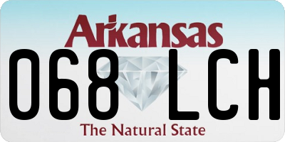 AR license plate 068LCH