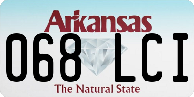AR license plate 068LCI