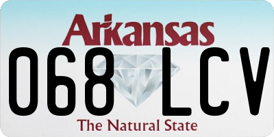 AR license plate 068LCV