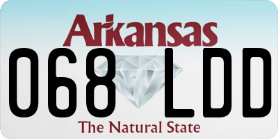 AR license plate 068LDD