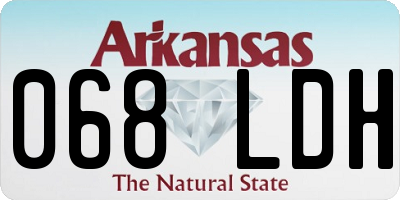 AR license plate 068LDH