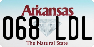 AR license plate 068LDL