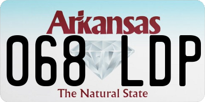 AR license plate 068LDP