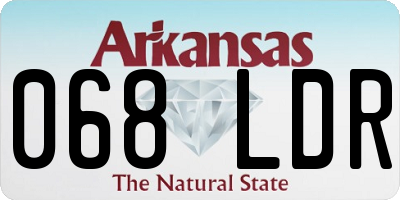 AR license plate 068LDR