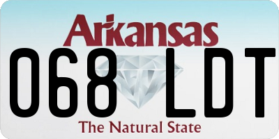 AR license plate 068LDT