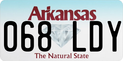 AR license plate 068LDY