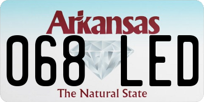 AR license plate 068LED
