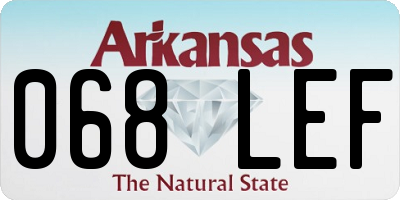 AR license plate 068LEF