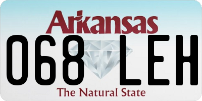 AR license plate 068LEH
