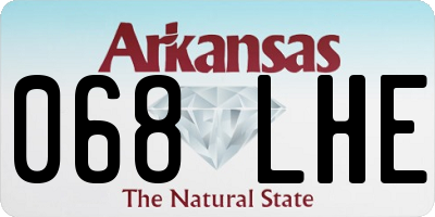 AR license plate 068LHE
