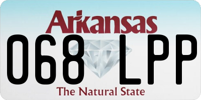 AR license plate 068LPP