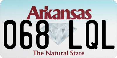 AR license plate 068LQL