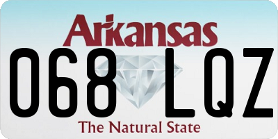 AR license plate 068LQZ