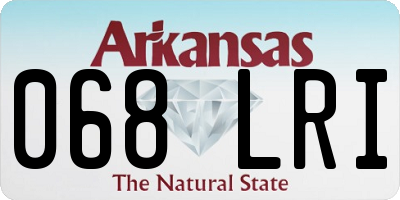AR license plate 068LRI