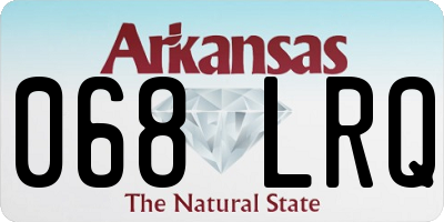 AR license plate 068LRQ