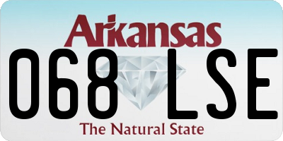 AR license plate 068LSE