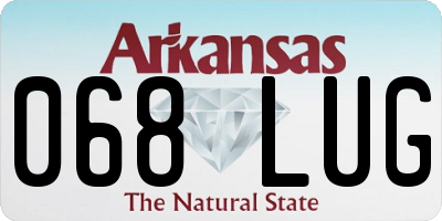 AR license plate 068LUG