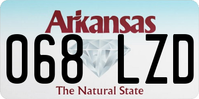AR license plate 068LZD