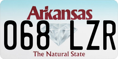 AR license plate 068LZR